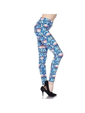LEGGINGS DEPOT Camping Trailer Full Length Leggings Size 10 NWT